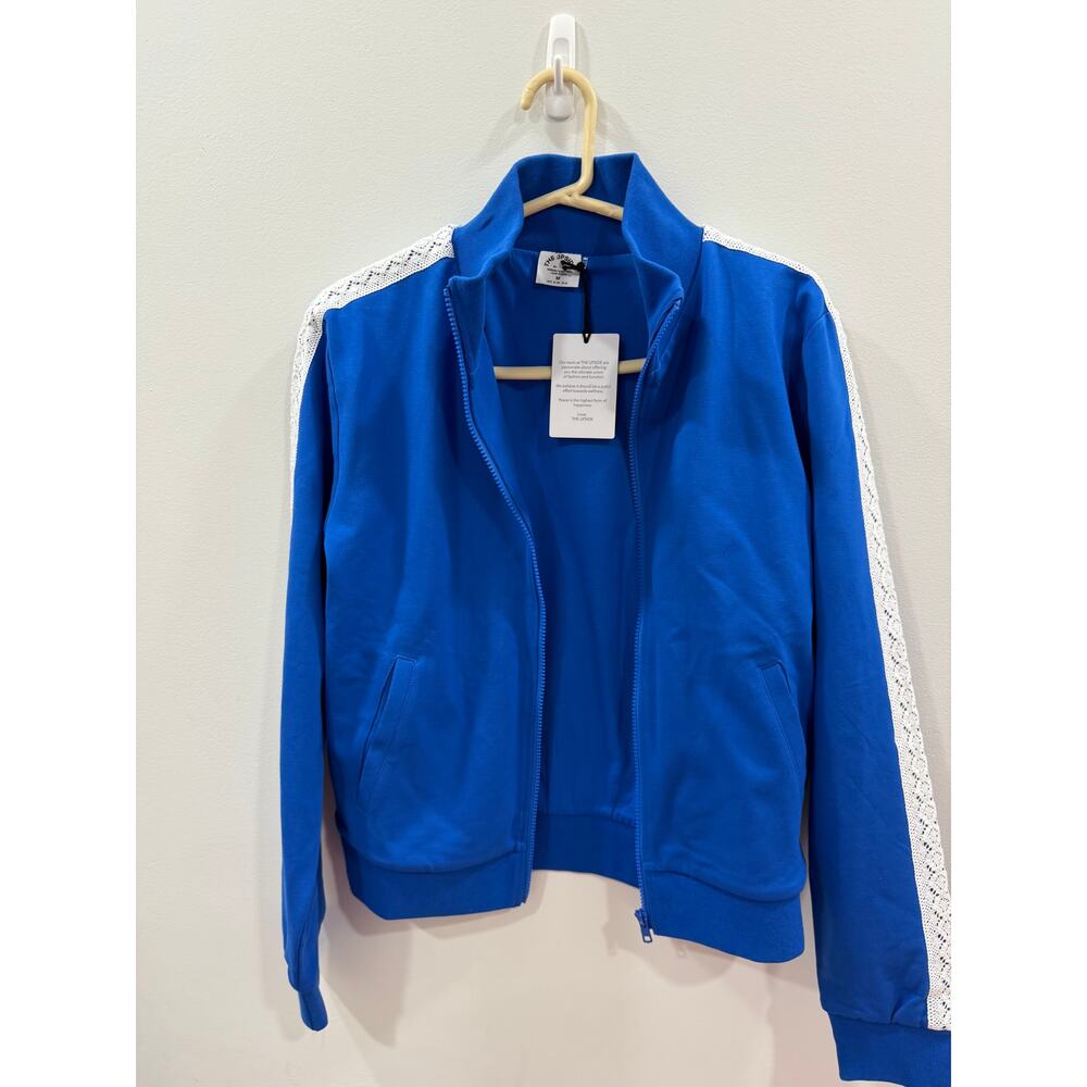 New The Upside BAHIA MARGOT JACKET Blue Size Medium - Picture 8 of 8